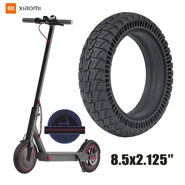 Electric scooter original Xiaomi solid Tire off-road 2025 8in 6