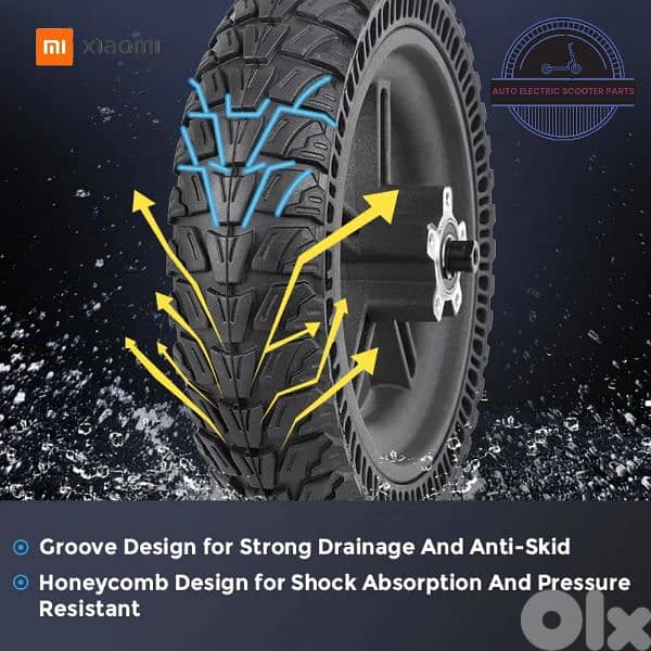 Electric scooter original Xiaomi solid Tire off-road 2025 8in 9