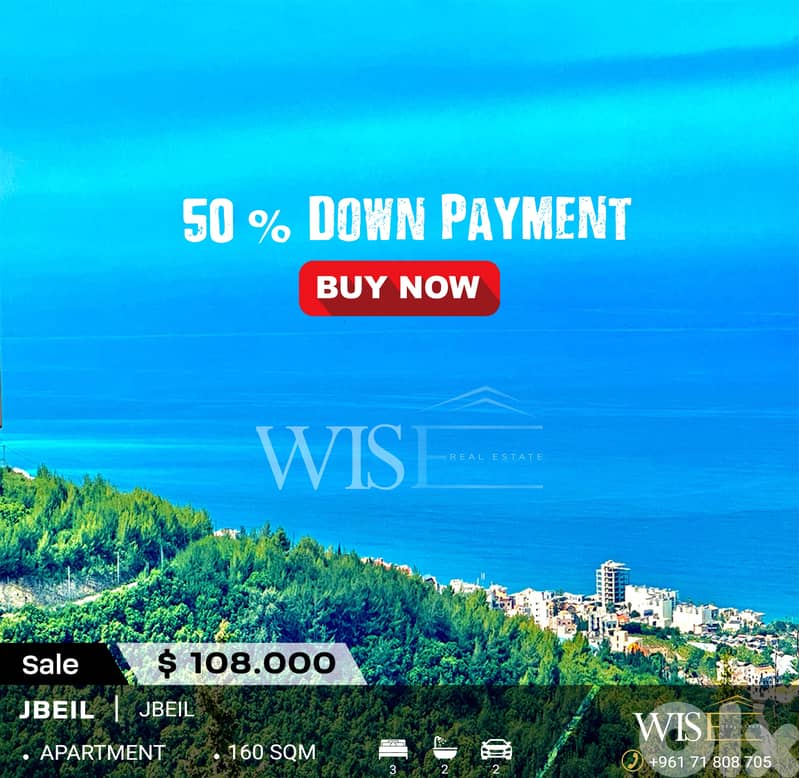 160 SQM Apartment for SALE in Jbeil! 0
