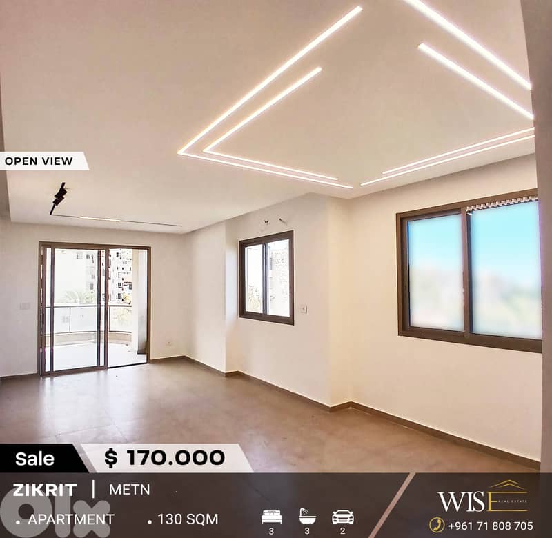 130 SQM Apartment for SALE in Zikrit ! 0
