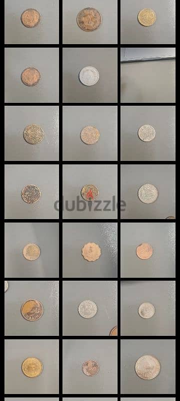 collection of arabic coins