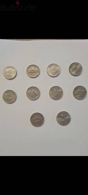 5 cents US coins vintage 1