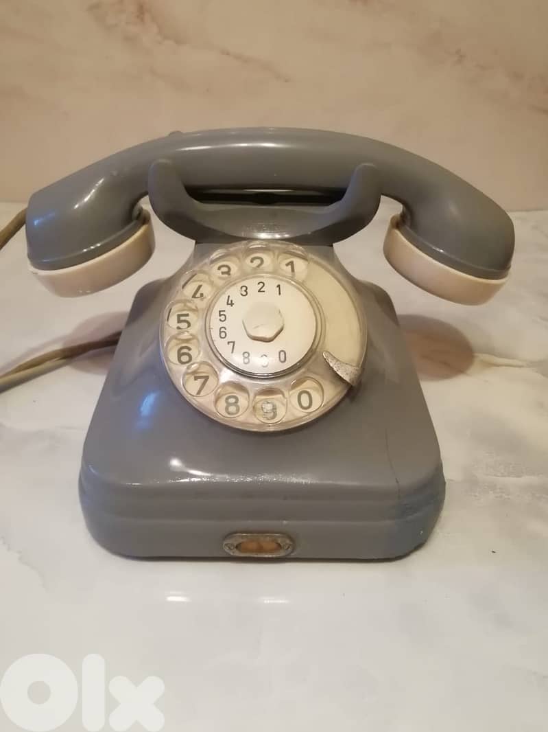Vintage rotary phone just for decoration 0