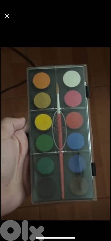 Vintage Faber Castell Watercolours with brush 1