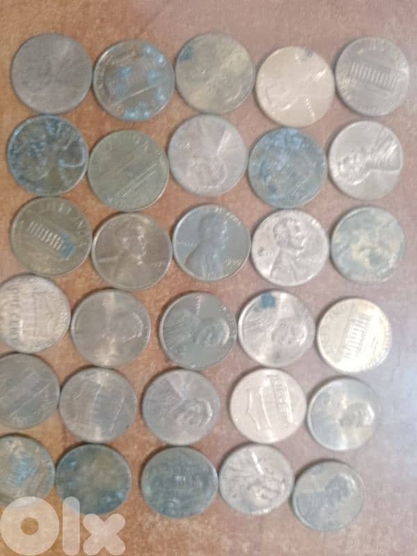 COINS ONE CENT USA 0