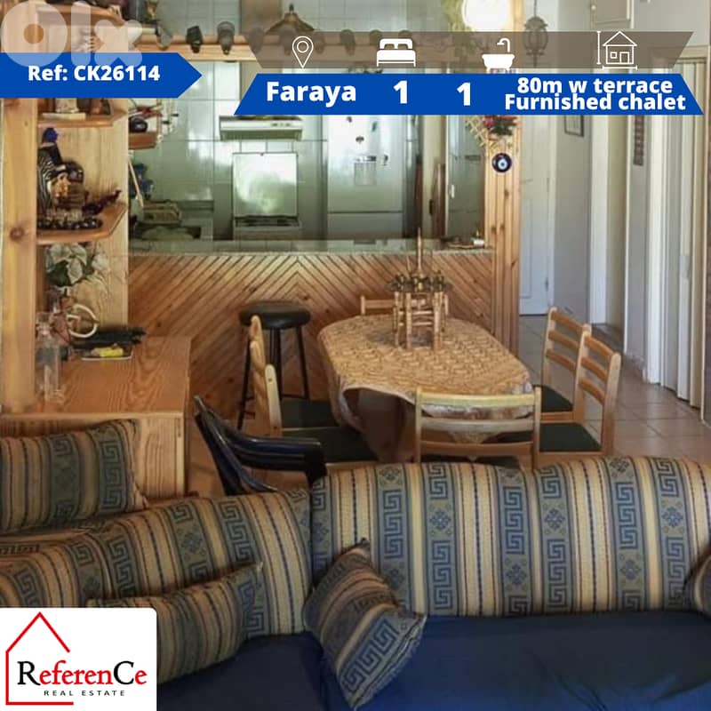 Furnished chalet in Faraya for rent شاليه مفروشة للإيجار في فاريا 0