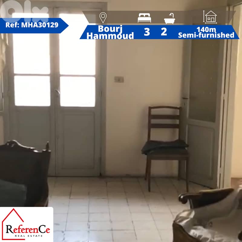 Semi furnished apartment Bourj Hammoud شقة للايجار في برج حمود 0