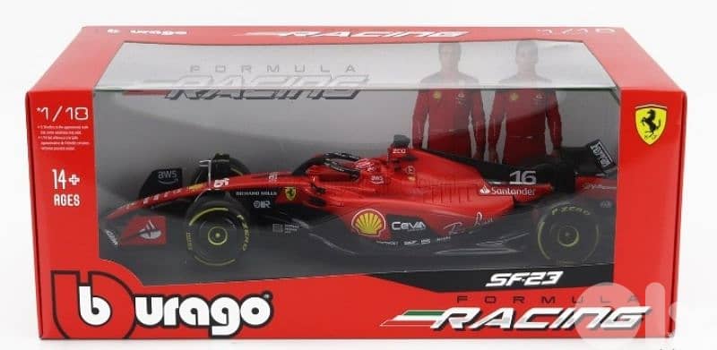 C. Leclerc Ferrari SF23 #16 ( Season 2023) diecast car model 1;18 8