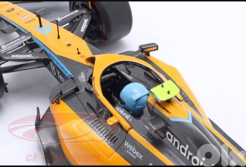 L. Norris McLaren MCL36 #4 (GP Romania 2022) diecast car model 1;18 6