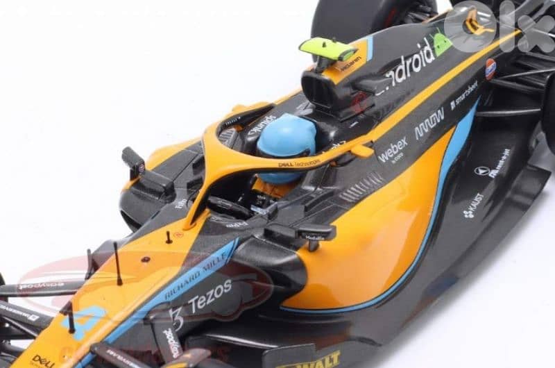 L. Norris McLaren MCL36 #4 (GP Romania 2022) diecast car model 1;18 7