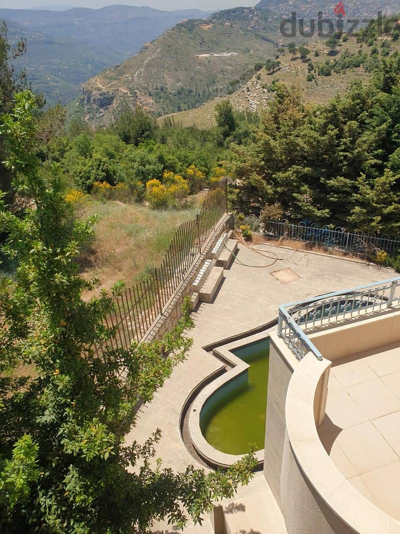 LUX Villa+Garden&Pool+Mountain View 4 Sale in Aley- Ras El Jabal-عاليه 0