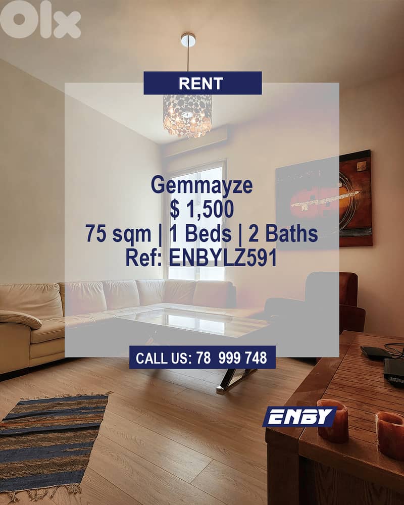 Apartment for rent in Gemmayze | Full Amenities | Modern 0