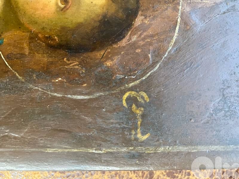 rare Melkite icon dated 1885 holy mother and child 18