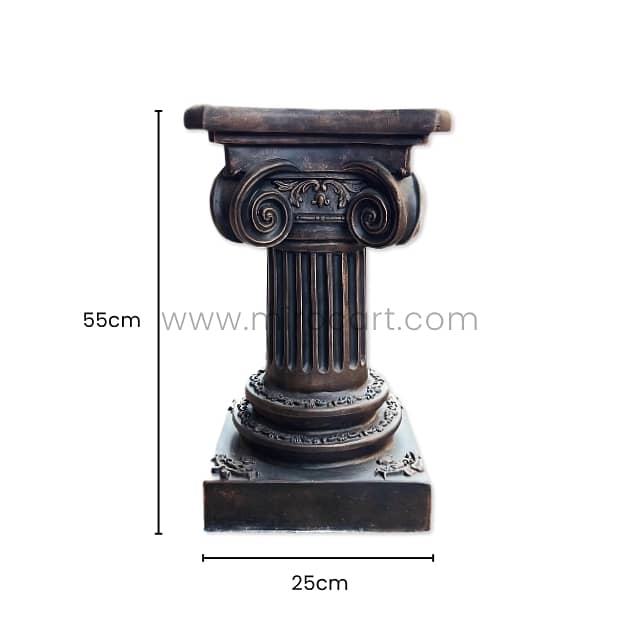 Timeless Roman Pillar – 55cm Italian Resin Column for Home Decor 3
