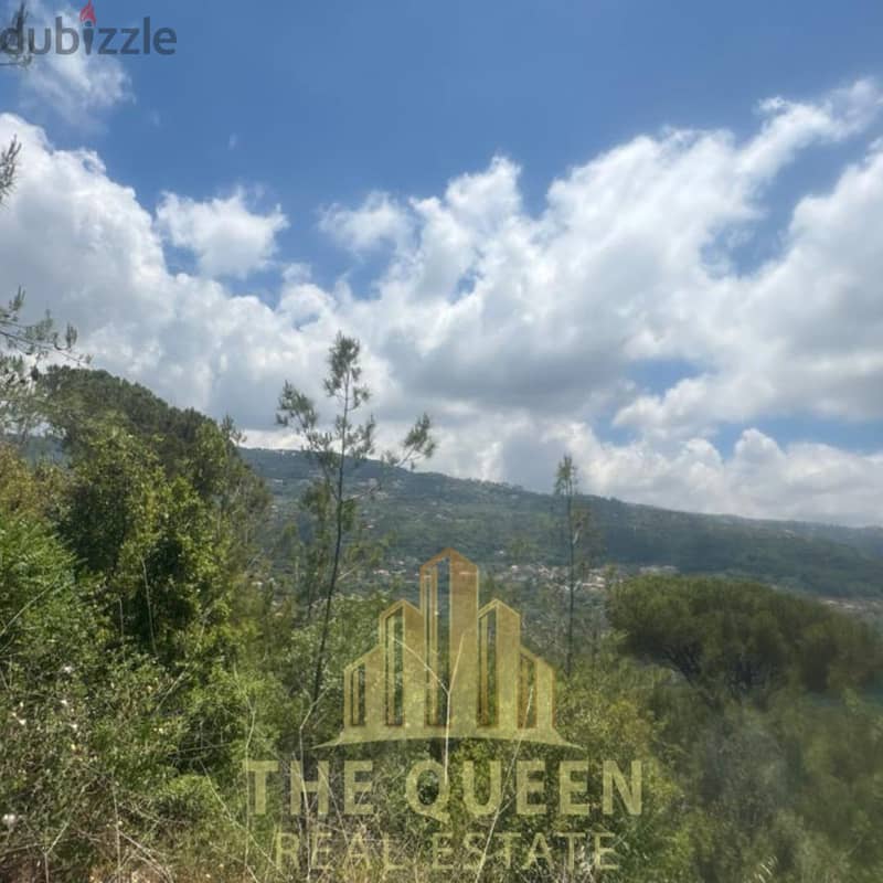 plot in Baabdat for sale بعبدات ارض للبيع منظر خلاب 1