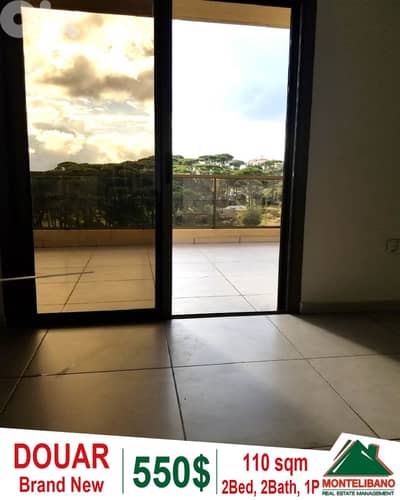 Brand New 110 sqm Apartment For Rent in Douar with Open Mountain View