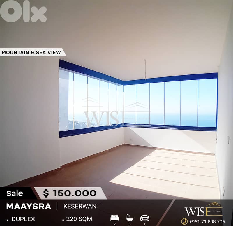 220 SQM Duplex for SALE in Maaysra! 0