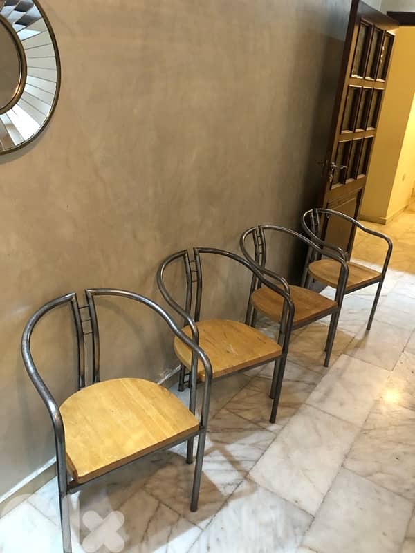 vintage German steel chairs. 180$ 0