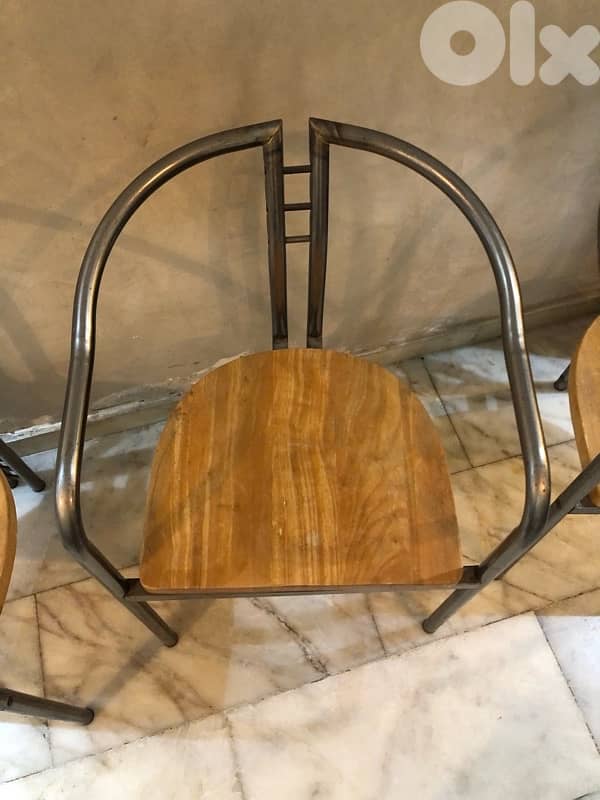 vintage German steel chairs. 180$ 1