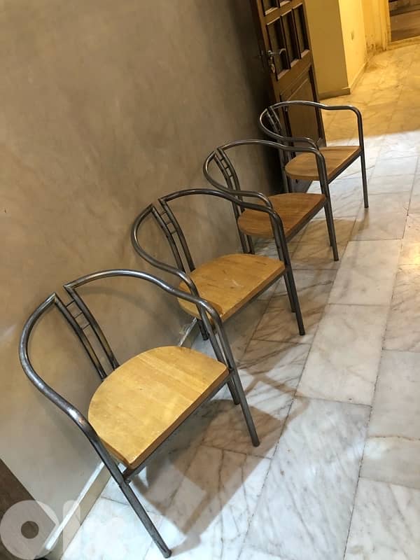 vintage German steel chairs. 180$ 2