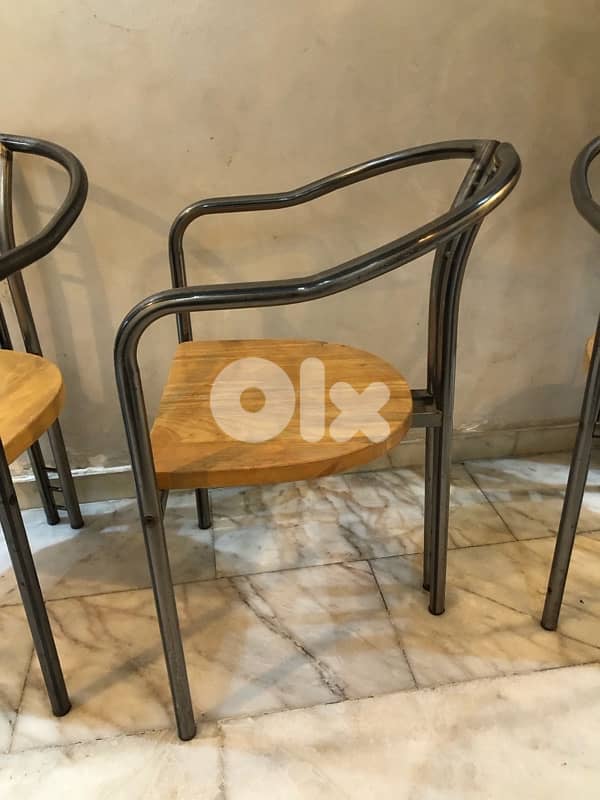 vintage German steel chairs. 180$ 5