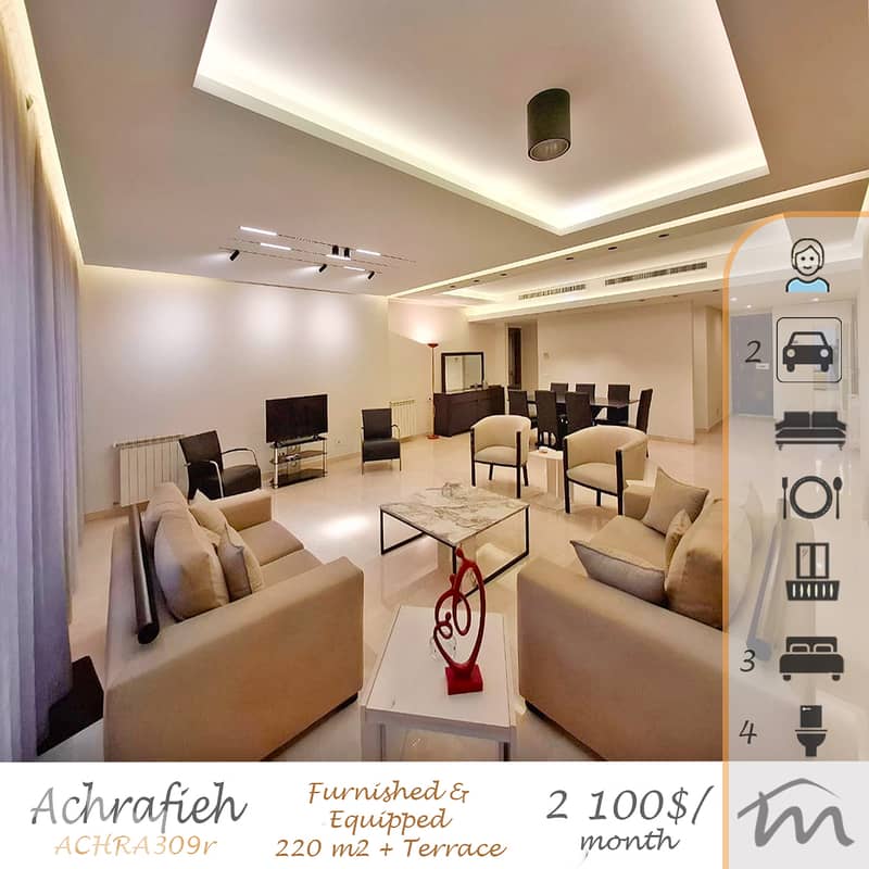 Ashrafieh | Signature | Furnished & Equipped 220m² + Terrace | Prime 0