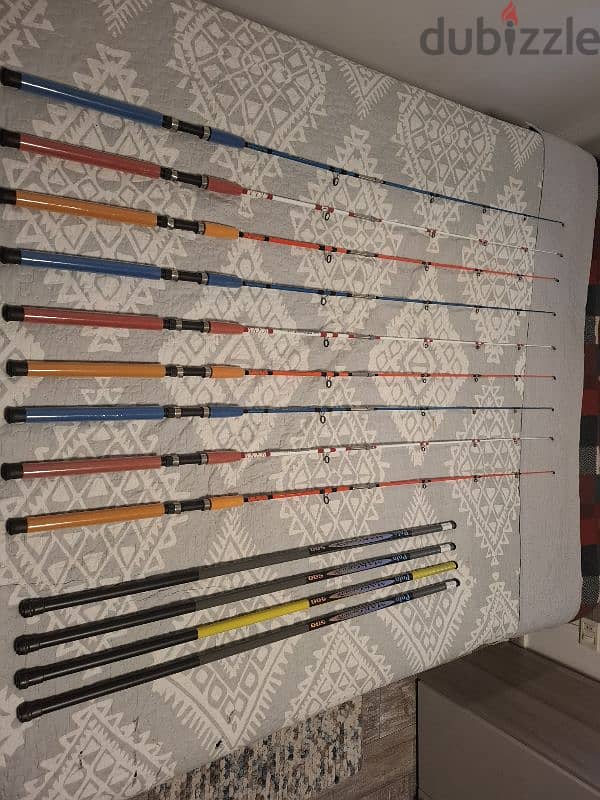 fishing rods قصباى و مولينات 0