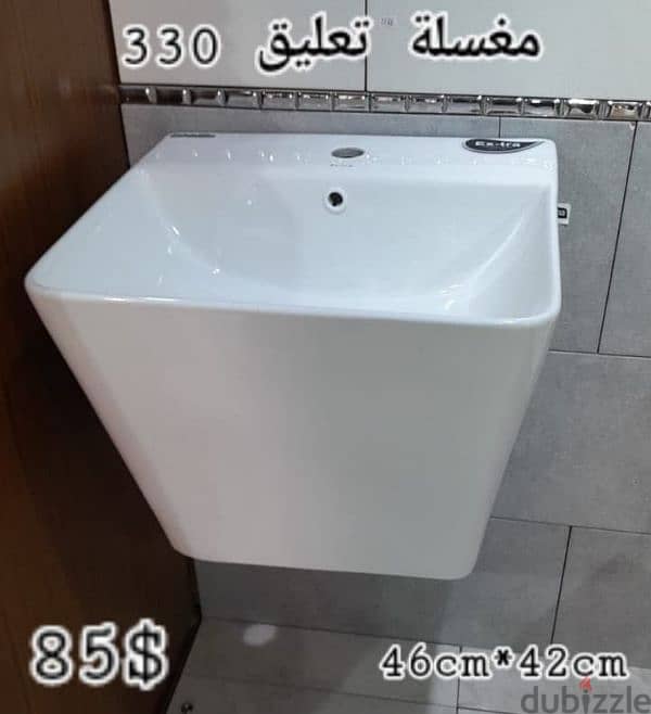 Wall hung sinks. مغاسل تعليق بالحيط 0