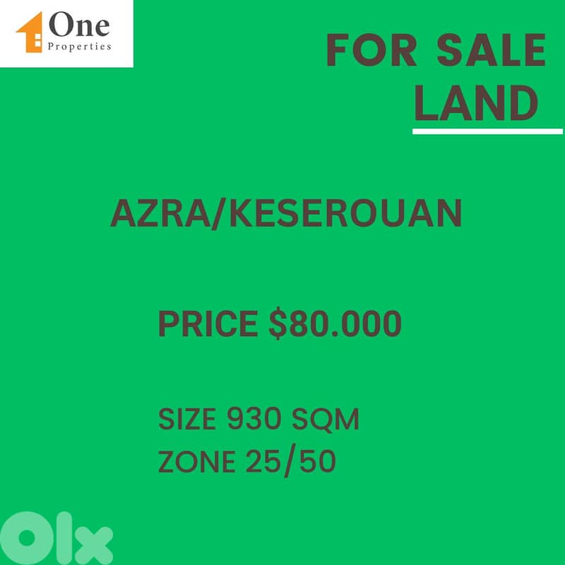 LAND FOR SALE IN AZRA 0