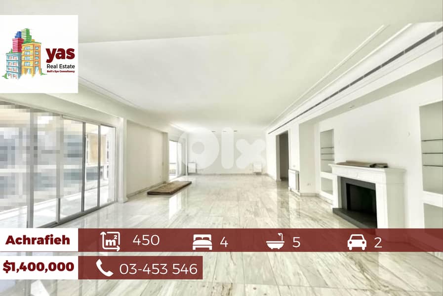Achrafieh 450m2 | Prime Location | Luxury | Decorated | PA | 0
