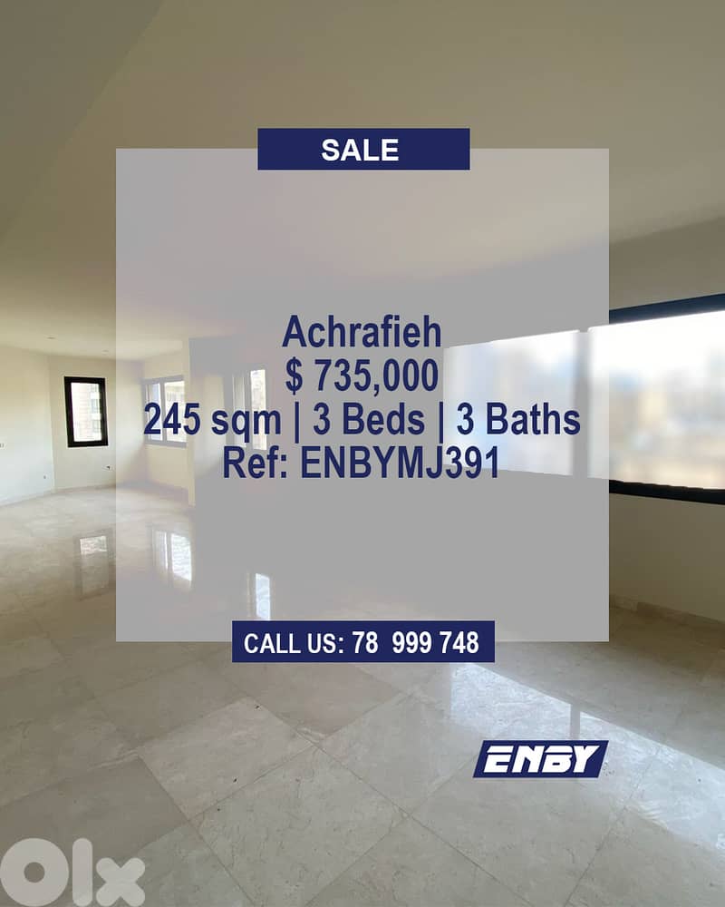 Apartment for sale in Achrafieh | Spacious | Prime Location 0