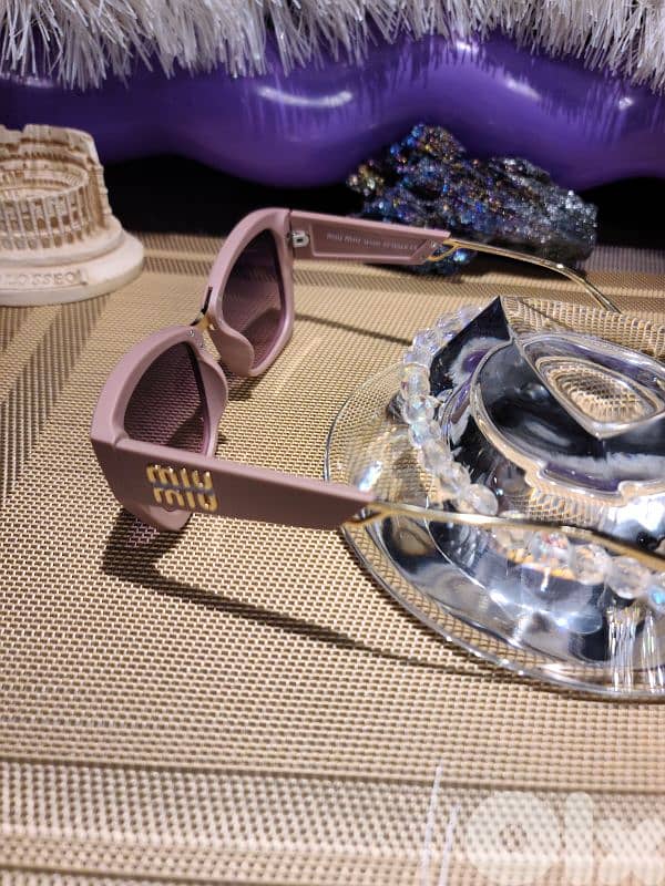 MIU MIU PINK and GOLD luxury sunglasses 2