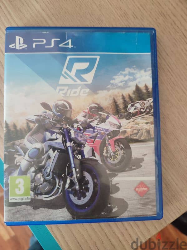 Playstation ps4 camera and PS4 game just dance and  ride like new 3