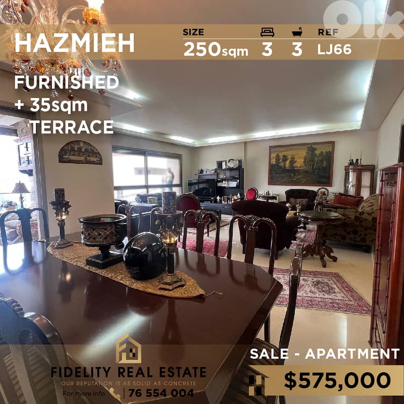 Apartment for sale in Hazmieh LJ66 شقة  للبيع في الحازمية 0
