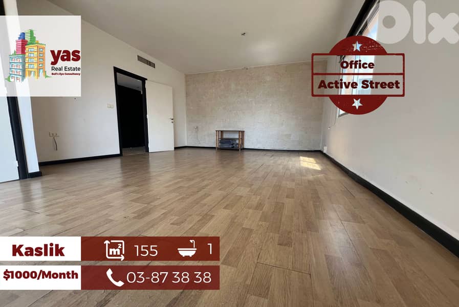 Kaslik 155m2 | Office | Rent | Prime Location | High End | EH 0