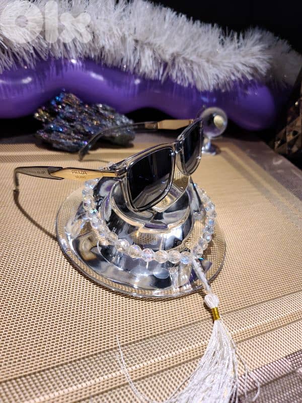 PRADA GOLD luxury sunglasses 2