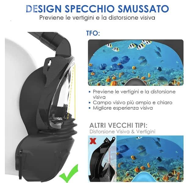 Khroom Adult Snorkel Mask | CO2 Safe* | Seaview Z . /4$ delivery 4