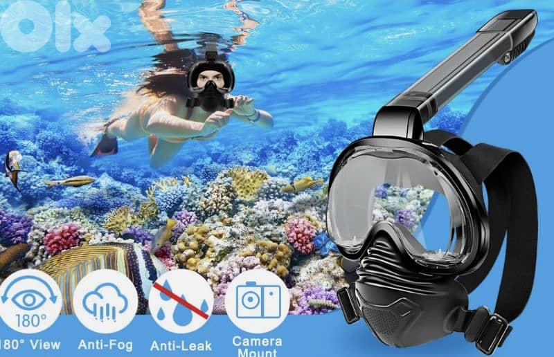 Khroom Adult Snorkel Mask | CO2 Safe* | Seaview Z . /4$ delivery 5