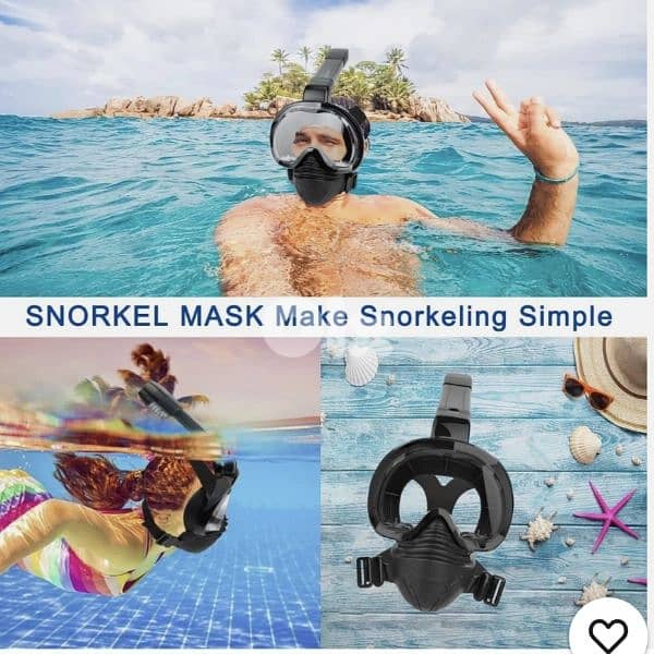 Khroom Adult Snorkel Mask | CO2 Safe* | Seaview Z . /4$ delivery 6