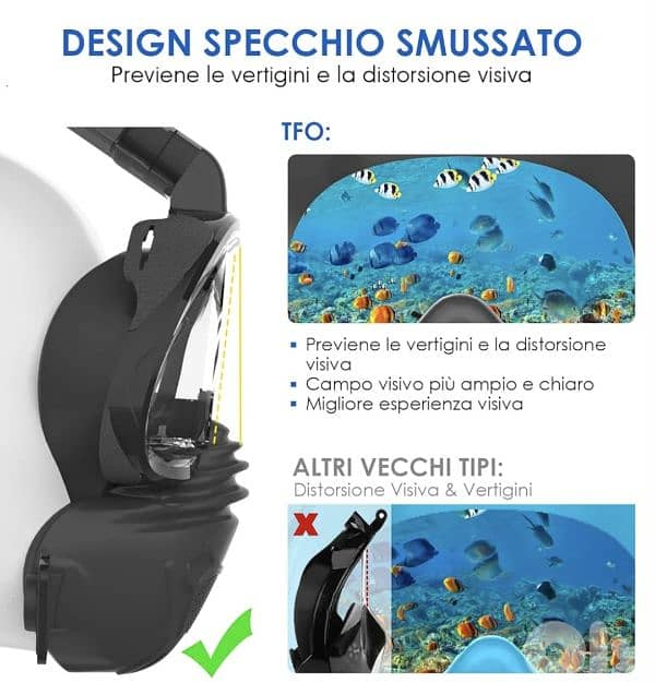 Khroom Adult Snorkel Mask | CO2 Safe* | Seaview Z . /4$ delivery 9