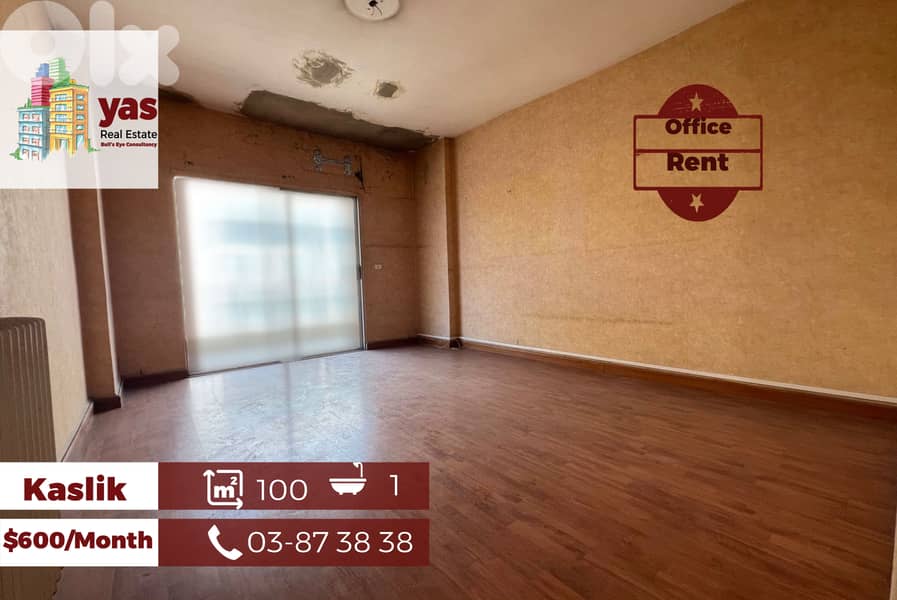 Kaslik 100m2 | Office | Mint Condition | Active Street | EH 0
