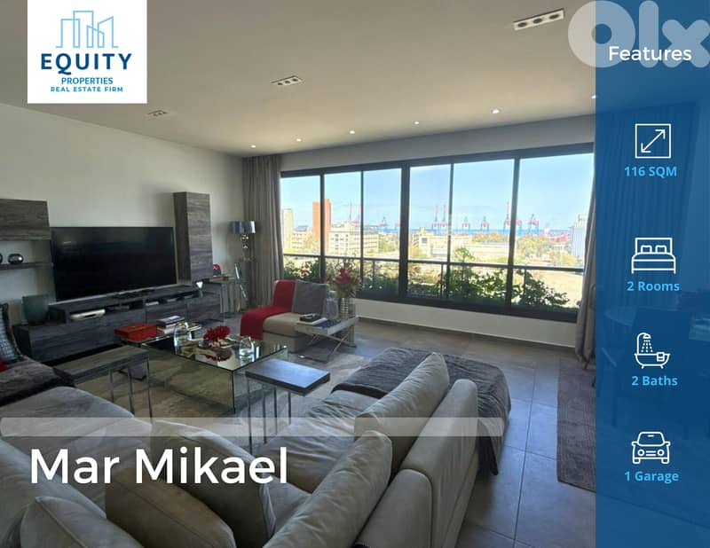 Furnished 116 SQM Apartment For Sale In Mar Mikael Achrafieh #AA172724 0