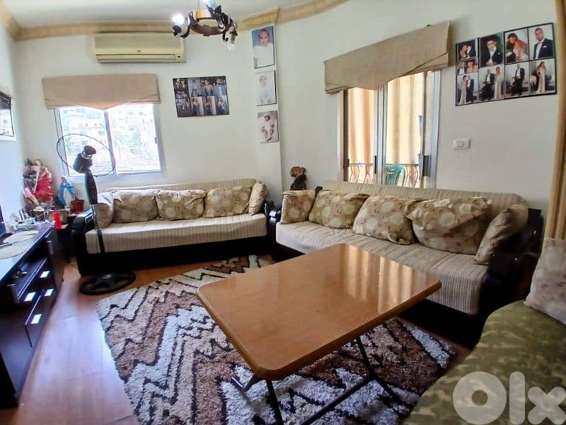 Prime Location Furnished Apartment in Zalka, Metn with a Big Balcony. 0