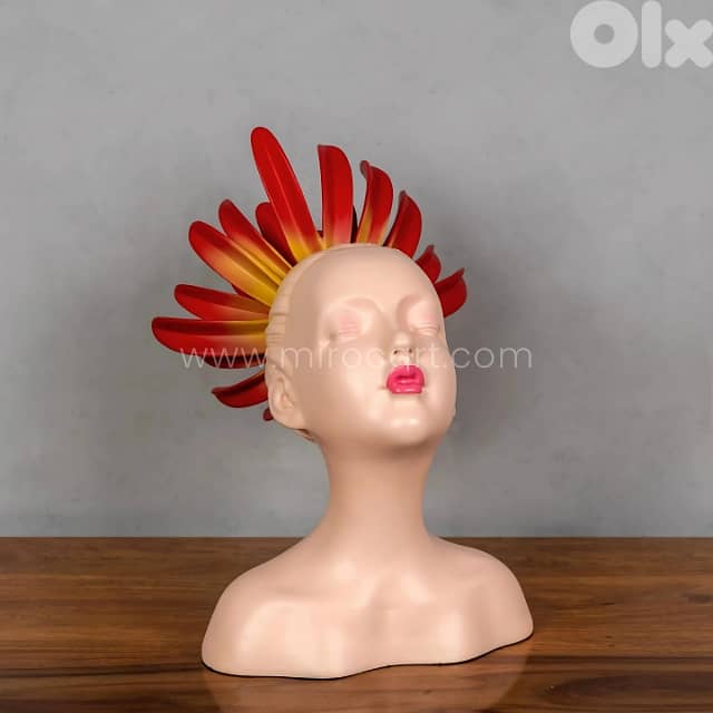 Innocent Flame Resin Sculpture – Soft Face, Sharp Flame, All Drama 0
