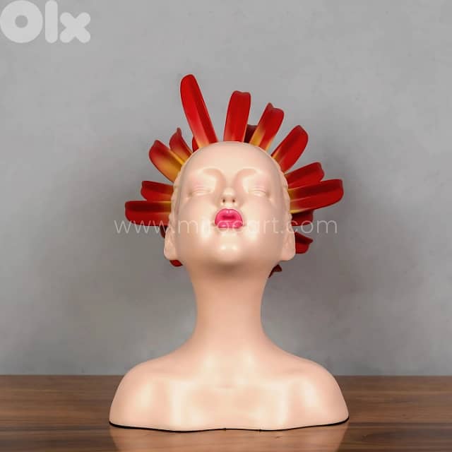 Innocent Flame Resin Sculpture – Soft Face, Sharp Flame, All Drama 3