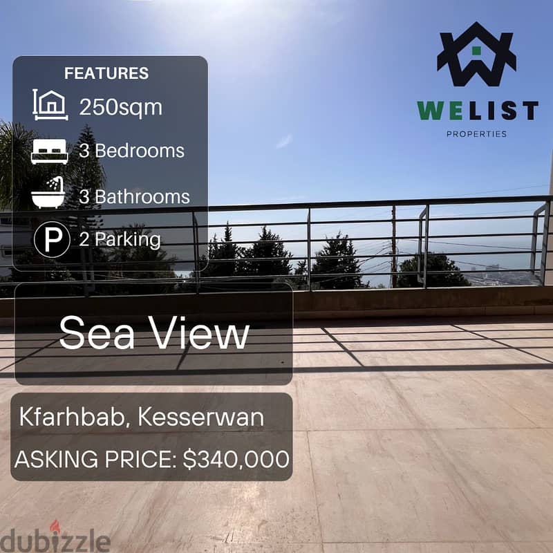 250sqm Apartment for sale in Kfarhbab, Kesserwan   REF: MA25MSKF250340 0