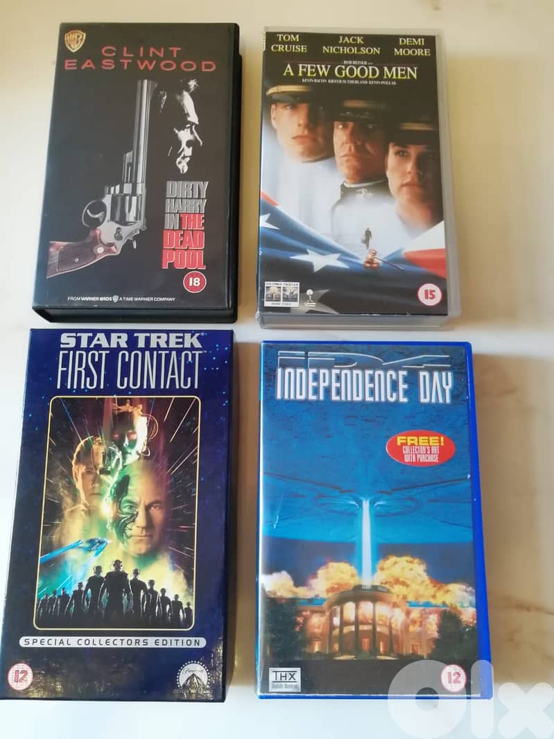 VHS cassettes many titles & genre ask available titles & prices 0