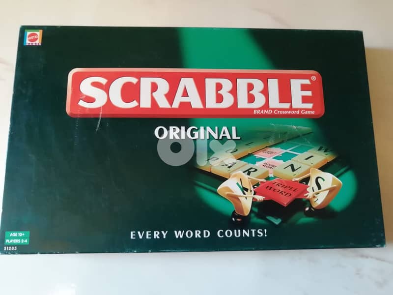 Scrabble original by Mattel 2
