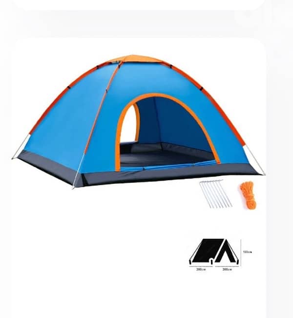 Foldable Camping Tent waterproof up to 4ppl 0