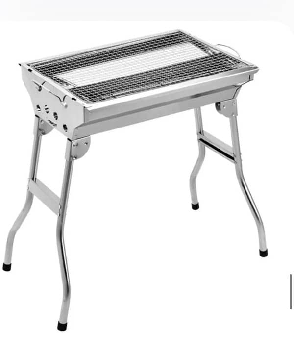 Foldable portable grill for outdoor travel 0